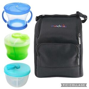 Munchkin Bottle Bag & 3 Snack Cup